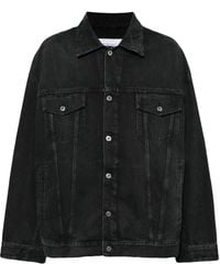 Off-White c/o Virgil Abloh - ブラック Skate キャンバス バーシティジャケット - Lyst