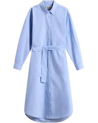 Woolrich - Belted Shirt Dress - Lyst