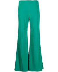 Alberta Ferretti - High-Waisted Flared Trousers - Lyst