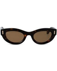 Ferragamo Eyewear - Sf2062Se Tortoiseshell-Effect Sunglasses - Lyst
