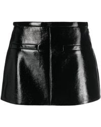 Courreges - High-Shine Mini Skirt - Lyst