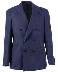 Luigi Bianchi - Double-Breasted Suit Jacket - Lyst