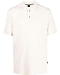 BOSS - Short Sleeve Cotton Polo Shirt - Lyst