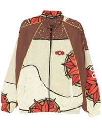 Pantofola D Oro - X Thebe Magugu Graphic-Print High-Neck Jacket - Lyst