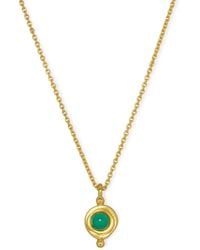 Ottoman Hands - May Birthstone Pendant Necklace - Lyst