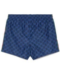 美品 GUCCI Psychedelic GG Nylon Shorts 44 Gucci GG Psychedelic Print Swim Shorts in Black for Men | Lyst