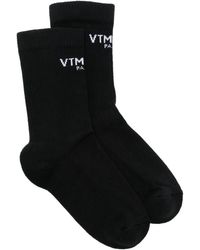 VTMNTS - Intarsia-Knit Logo Socks - Lyst