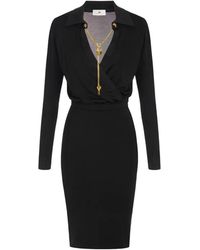 Elisabetta Franchi - Midi Dress - Lyst