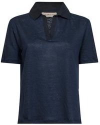 Blanca Vita - V-Neck Polo-Collar Top - Lyst