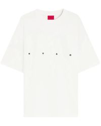 HUGO - Graphic-Print Logo-Print T-Shirt - Lyst