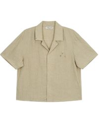 young n sang - Gingham-Check Camp-Collar Shirt - Lyst