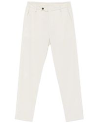 Eleventy - Pleated Corduroy Trousers - Lyst