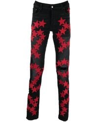 Amiri - Vaqueros Rectos Con Aplique De Estrella - Lyst