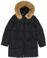 Bimba Y Lola - Faux Fur Hooded Padded Coat - Lyst