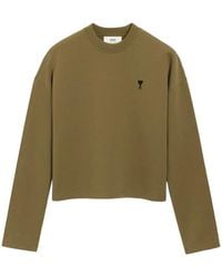 Ami Paris - Bronze Ami De Coeur Sweatshirt - Lyst