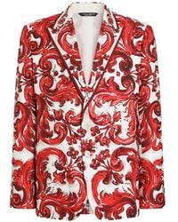 Dolce & Gabbana - Sicilia Light Single-Breasted Jacket - Lyst