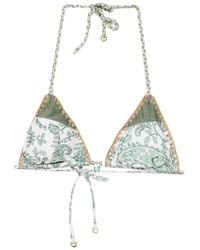 Banana Moon - Haut De Bikini Bosco À Finitions En Crochet Avec Imprimé Cachemire - Lyst