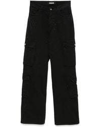 Barrow - Rhinestone-Embellished Cargo Jeans - Lyst