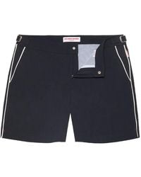 Orlebar Brown - Bulldog Piped-Trim Swim Shorts - Lyst