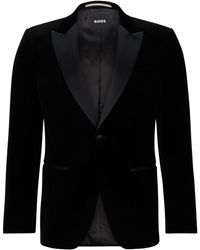 BOSS - Hutson Velvet Tuxedo Jacket - Lyst