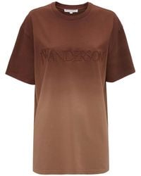 JW Anderson - Ombré-Effect Organic Cotton T-Shirt - Lyst