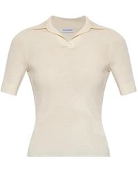 Burberry - Ribbed-Knit Cashmere Top - Lyst