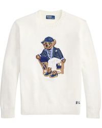 Polo Ralph Lauren - Polo Bear Intarsia-Knit Sweater - Lyst