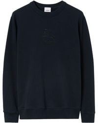 Burberry - Ekd-embroidery Cotton Sweatshirt - Lyst