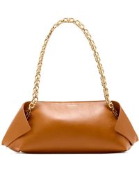 Ferragamo - Chain-strap Leather Shoulder Bag - Lyst