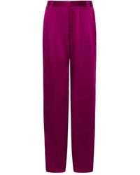 LAPOINTE - Satin Trousers - Lyst