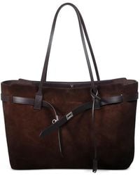 Balenciaga - Bel Air Large Suede Tote Bag - Lyst