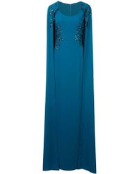 Marchesa notte Abito da sera con ricamo - Blu