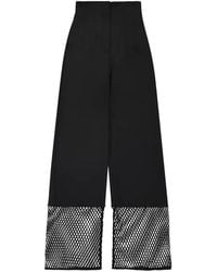 Ellery - Mesh-Panel High-Waisted Trousers - Lyst