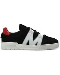 Moschino - Logo-Patch Leather Sneakers - Lyst
