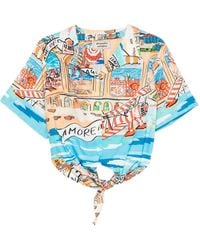 ALESSANDRO ENRIQUEZ - Printed Short-Sleeves Shirt - Lyst