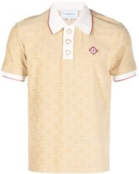 Casablancabrand - Poloshirt Met Monogram Jacquard - Lyst