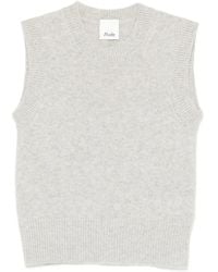 Allude - Sleeveless Knitted Top - Lyst