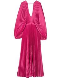 L'idée - Open-Back Pleated Maxi Dress - Lyst