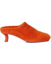 Loewe - Dive Mules Aus Shearling - Lyst