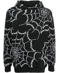 Palm Angels - Spider Web Print Hoodie - Lyst