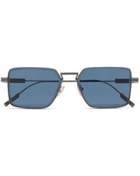 Zegna - Square-frame Tinted Sunglasses - Lyst
