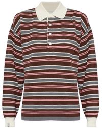 The Upside - Wonder Striped Long-Sleeve Polo Shirt - Lyst