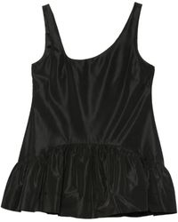 Simone Rocha - Asymmetric-Neck Ruffled Top - Lyst