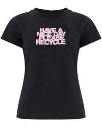 Ganni - Graphic Crew Neck T-Shirt - Lyst