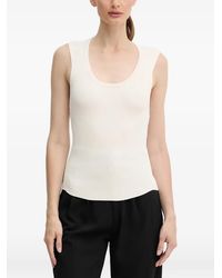 Twinset - Sleeveless Ribbed Tank Top - Lyst