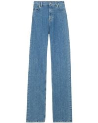 Burberry - Five-Pocket Denim Straight Jeans - Lyst