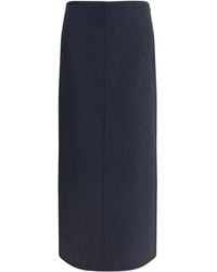 Brunello Cucinelli - Virgin Wool Midi Skirt - Lyst