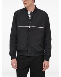 KARL LAGERFELD - Zip-Up Bomber Jacket - Lyst