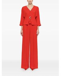 Nissa - High-Waisted Crepe Palazzo Pants - Lyst