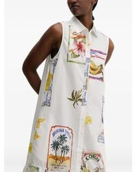 Desigual - Robe-Chemisier Imprimée À Volants - Lyst